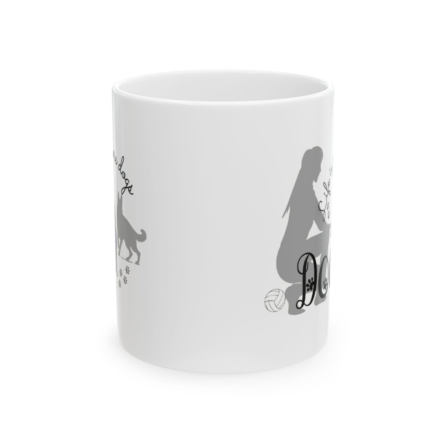 "Life is pawsome with Dogs" Ceramic Mug, (11oz, 15oz)