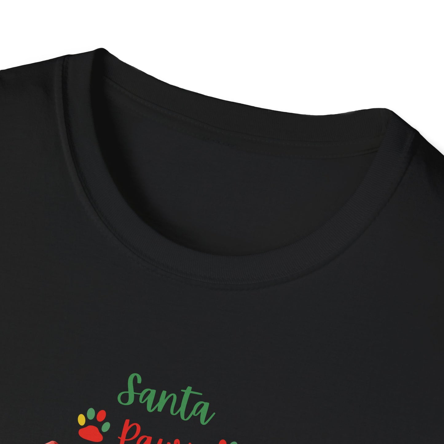 "Santa Paws is coming to Town" Unisex Softstyle T-Shirt