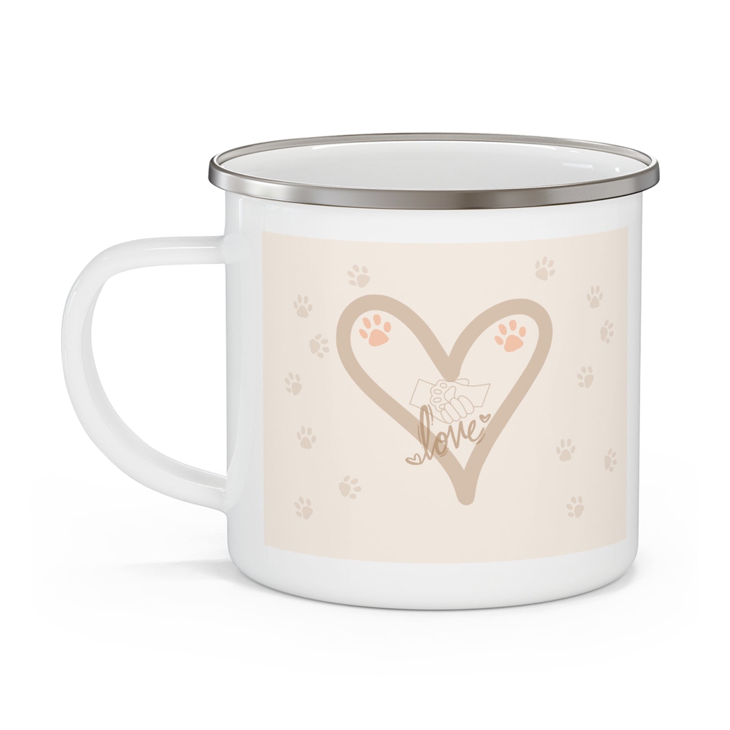 "If my love could have saved...." Enamel Camping Mug