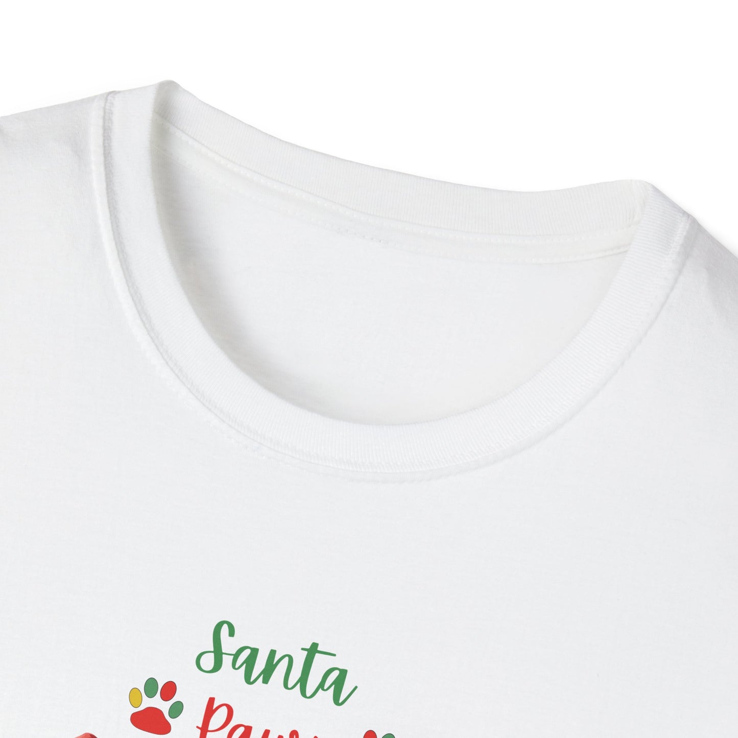 "Santa Paws is coming to Town" Unisex Softstyle T-Shirt