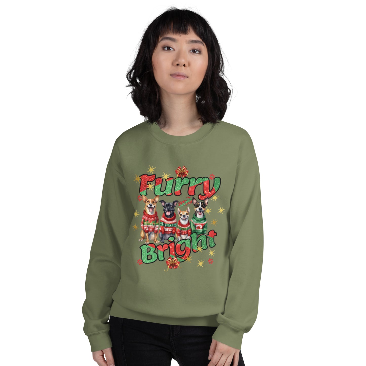 "Furry and Bright" Unisex Sweatshirt