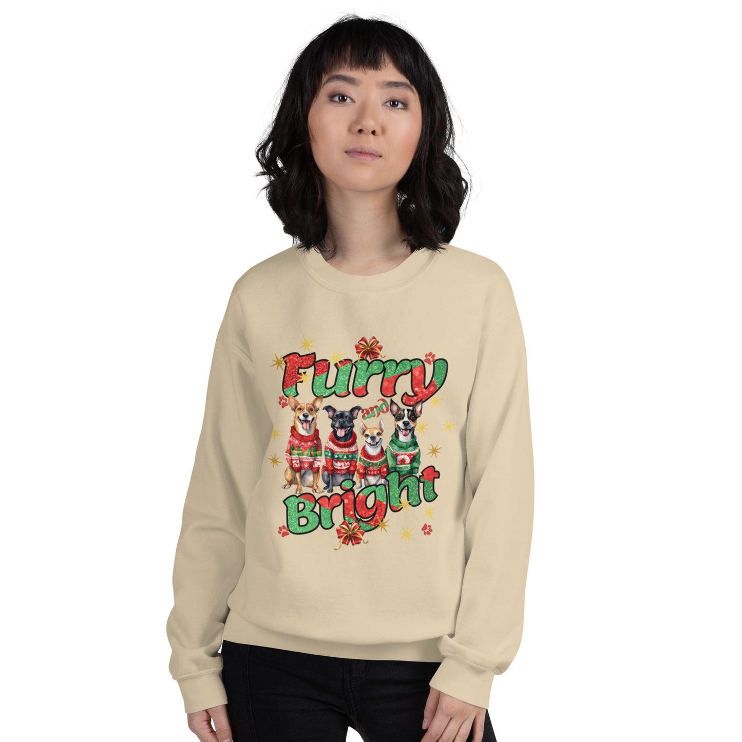 "Furry and Bright" Unisex Sweatshirt