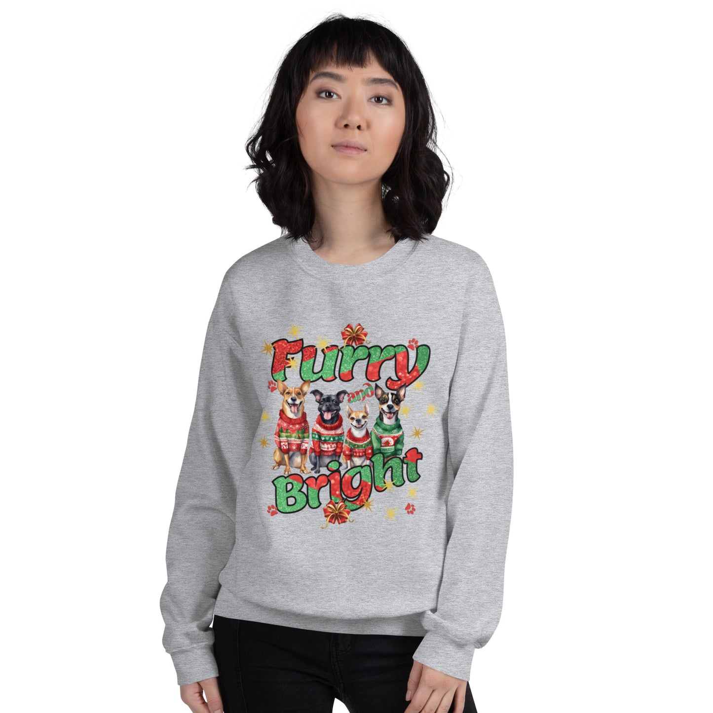 "Furry and Bright" Unisex Sweatshirt